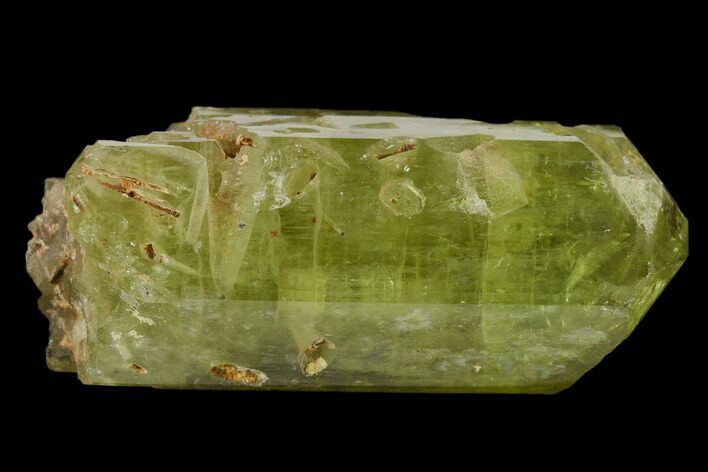 Gemmy, Yellow Apatite Crystal - Morocco #135387